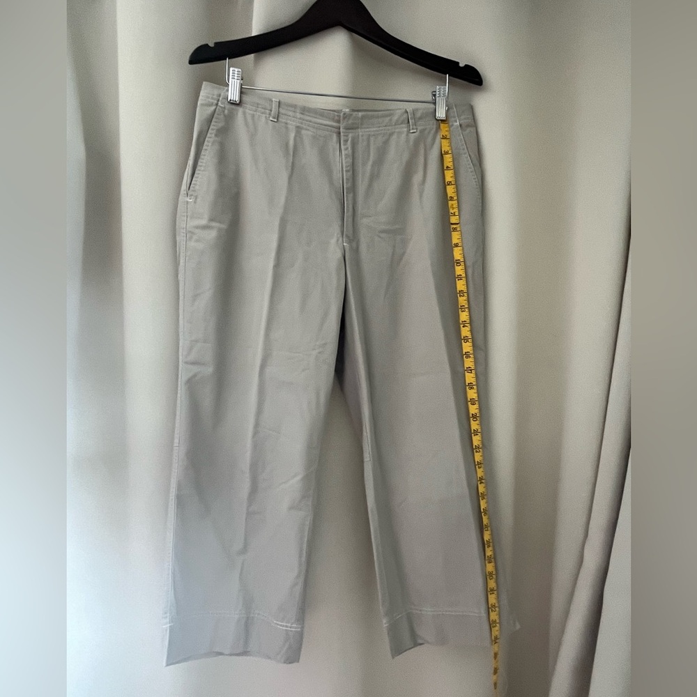 Lands End Women’s tan colored crop pants size 12